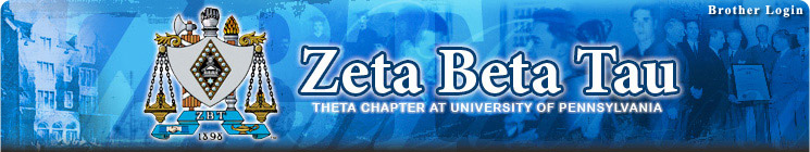 Zeta Beta Tau Fraternity - Theta Chapter at the University of Pennsylvania, Philadelphia